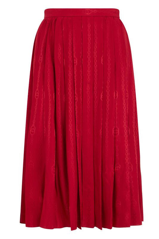 Gucci Pleated silk twill