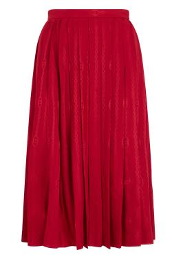 Gucci Pleated silk twill