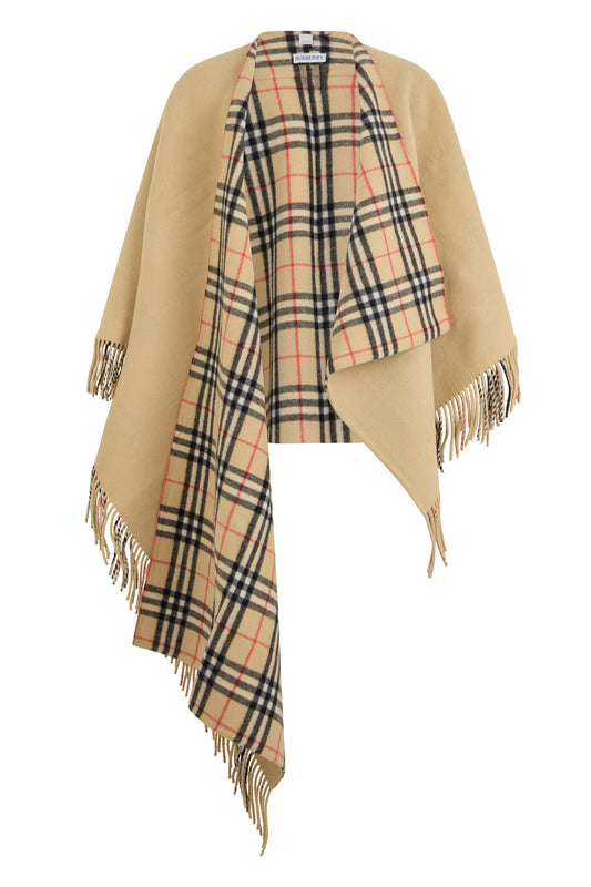 Reversible cloak in wool RTW