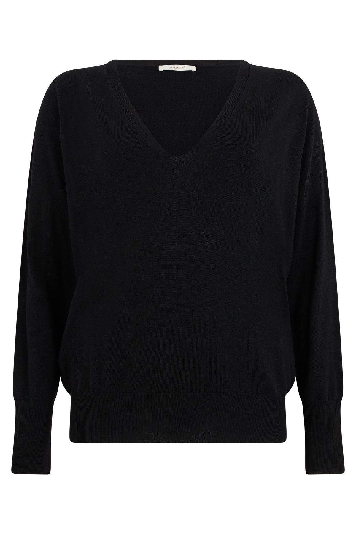 Virgin wool sweater with V-neck RTW