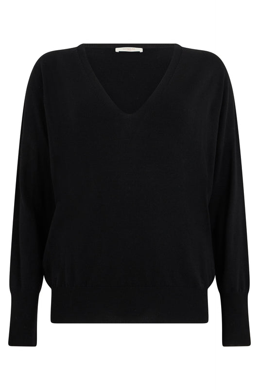 Virgin wool sweater with V-neck RTW