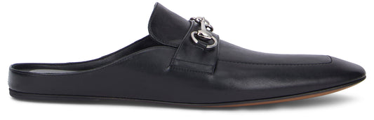 Gucci Slippers in leather with horsebit