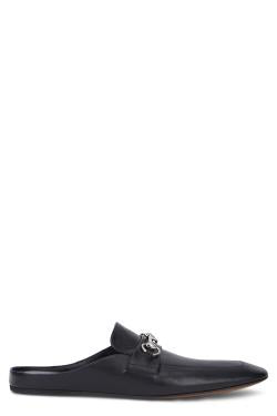 Gucci Slippers in leather with horsebit