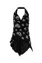 Alexander Mcqueen Scarf hlter neck top