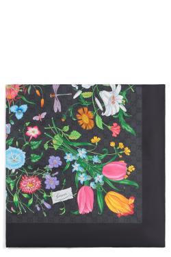 Gucci Silk twill square with print