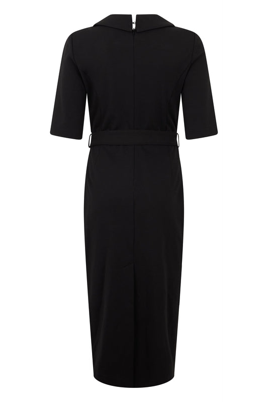 Fitted dress with belt ACC