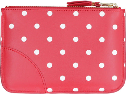 Logo detail flat leather pouch BAGS