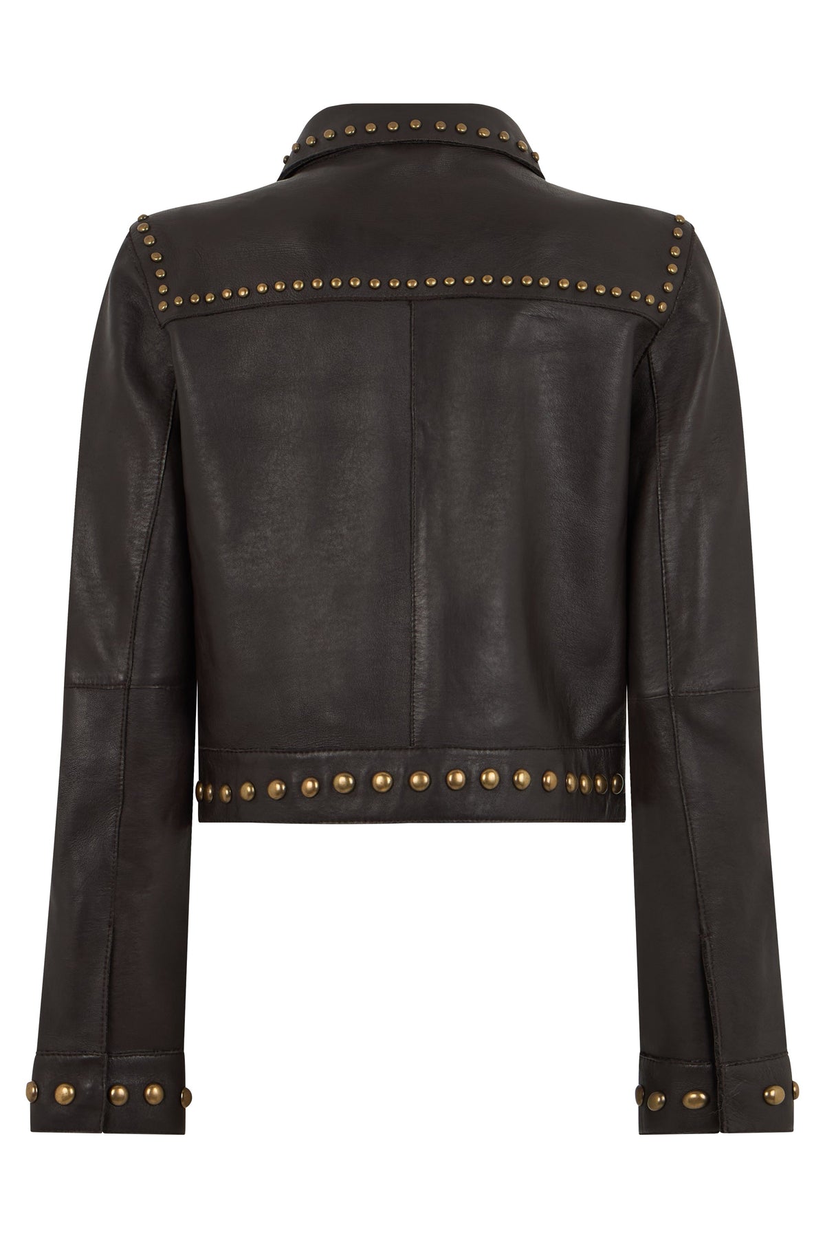 Leather jacket with studs RTW