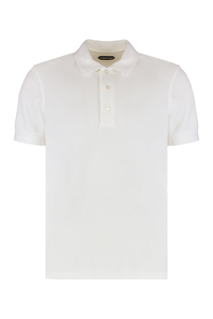 Cotton blend piqué polo shirt RTW