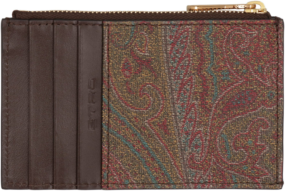 Etro Fabric cardholder Paisley