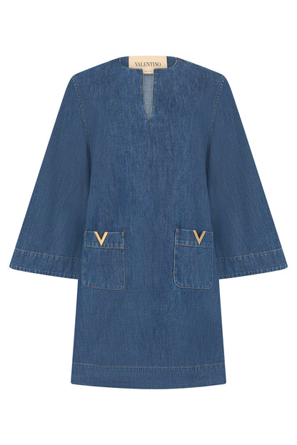 Valentino Garavani Abito denim | solid | cha