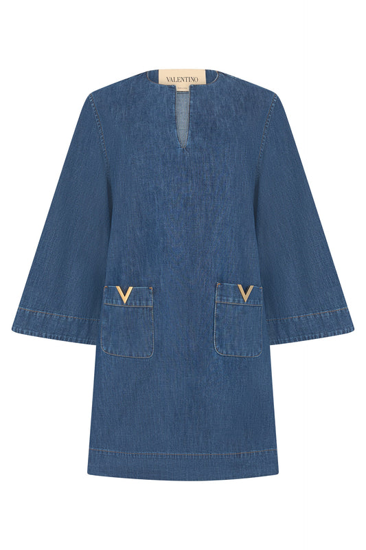 Valentino Garavani Abito denim | solid | cha