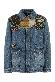 Valentino Garavani Giacca denim ricamo anima