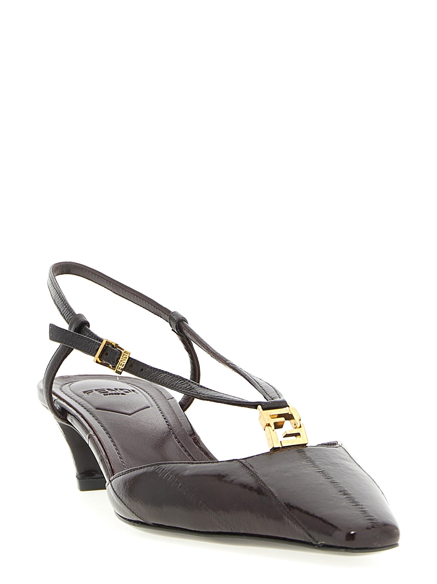 'Fendi FFold' slingback Pumps