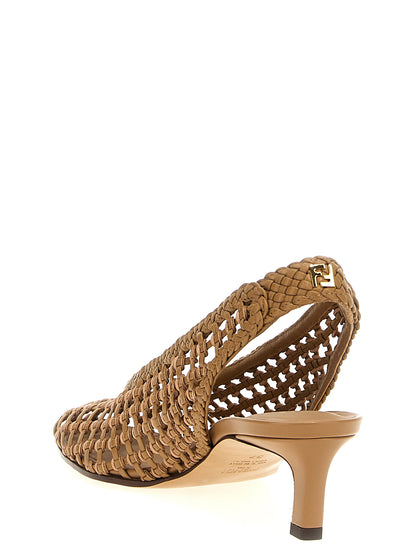 Braided slingback Pumps