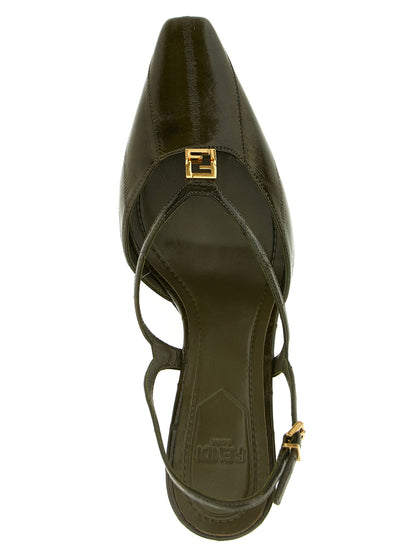 'Fendi FFold' slingback Pumps