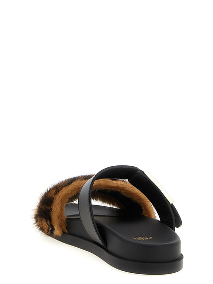 'Fendi Feel' slides Sandals