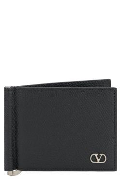 Valentino Garavani Cardholder V-Logo in Leather