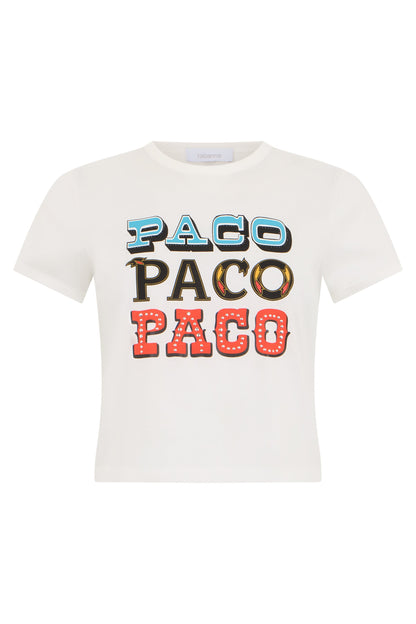 Rabanne T-shirt with graphic "PACO"