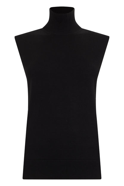 Totême Sweater without sleeves with high collar