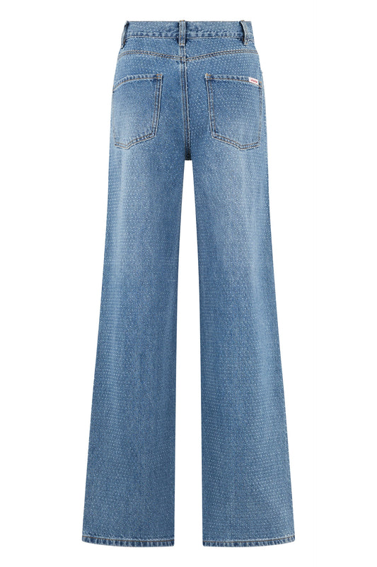 Straight leg jeans with rhinestones RTW