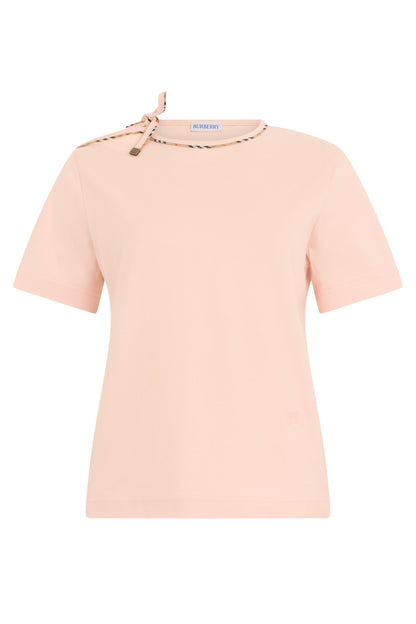Burberry T-shirt with tartan detail