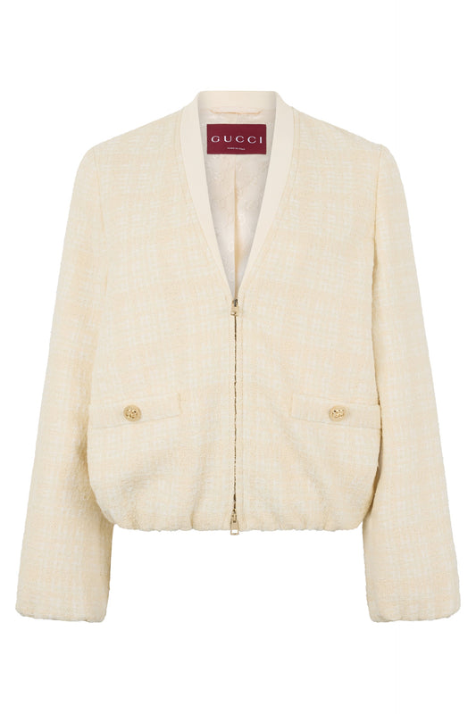Tweed Jacket in Checked Cotton RTW