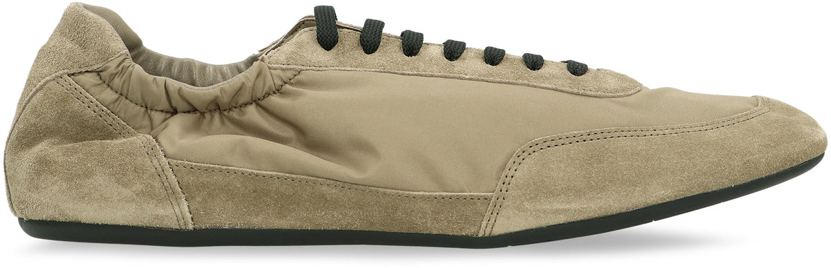 Sneakers Collapse in Re-Nylon and suede leather SHOES