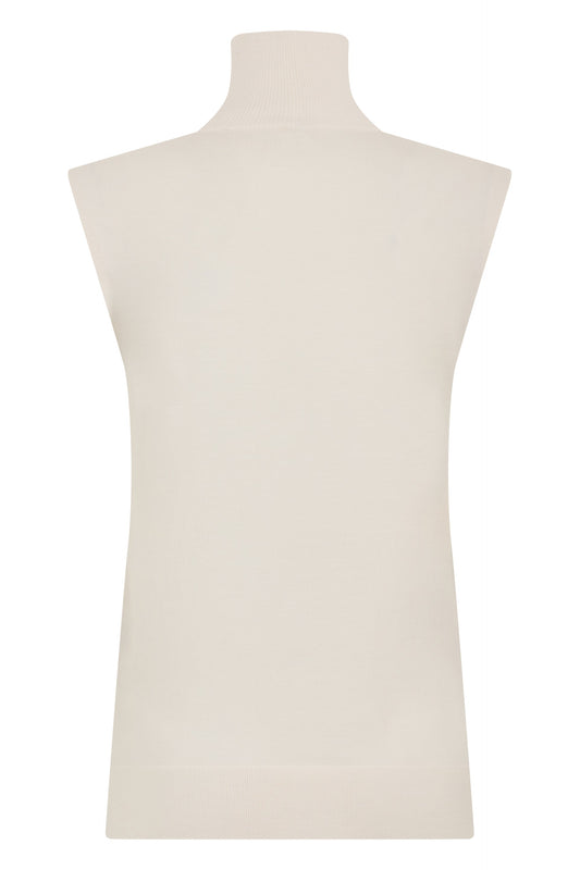 Totême High collar sleeveless sweater