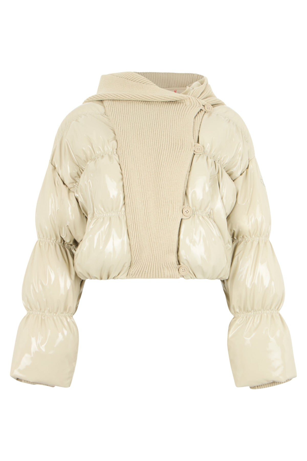 Puffer jacket with asymmetric buttoning RTW