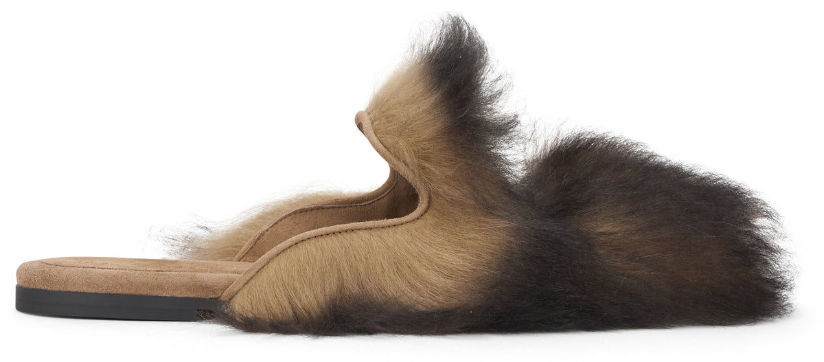 Women’s slippers in sheepskin and suede RTW