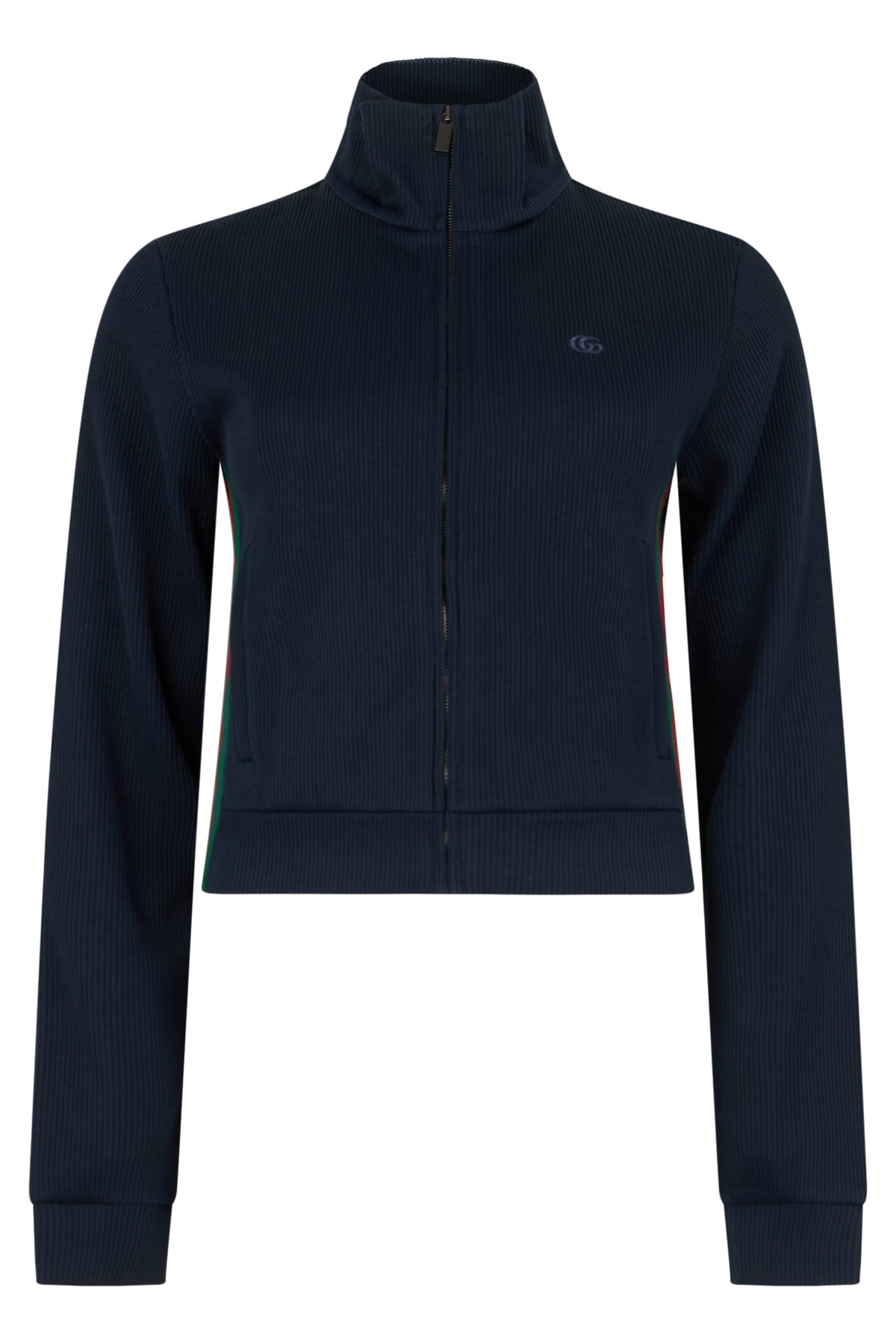 Zip sweatshirt in ribbed jersey RTW