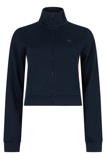 Zip sweatshirt in ribbed jersey RTW
