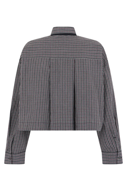Cropped shirt with bow tie RTW