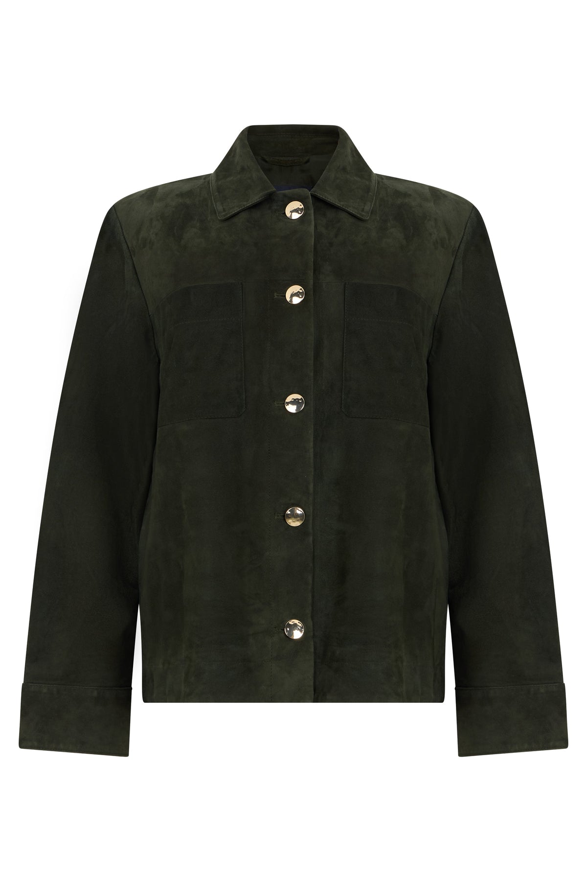 S MAX MARA Suede jacket with buttons