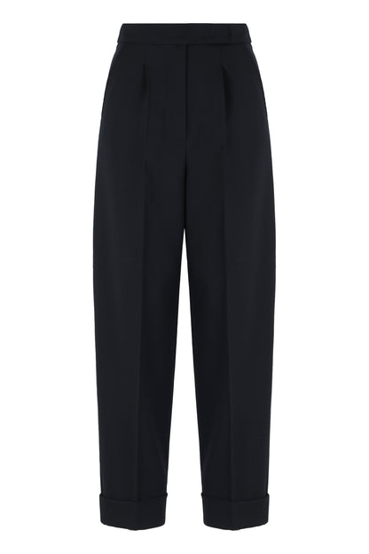 High-waisted wool pants RTW