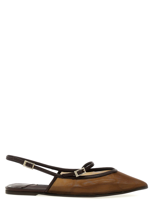 'Morgana' slingback Flat shoes