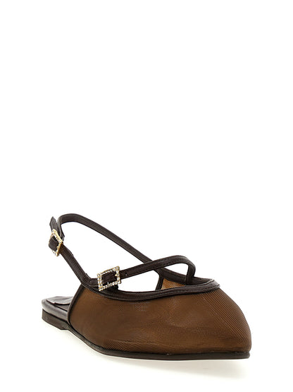 'Morgana' slingback Flat shoes
