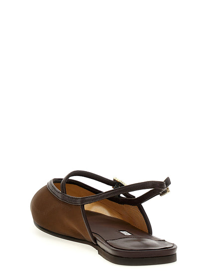 'Morgana' slingback Flat shoes