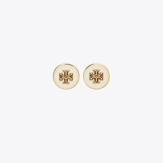 Tory Burch Icon enamel stud earrings
