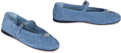 Suede ballerinas SHOES