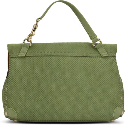 Postina bag small in green amoretto leather BAGS
