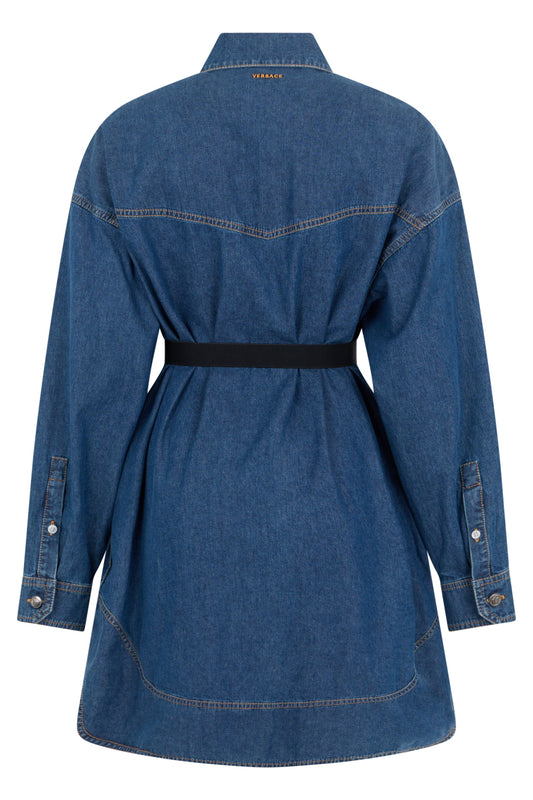 Denim dress with buttons RTW