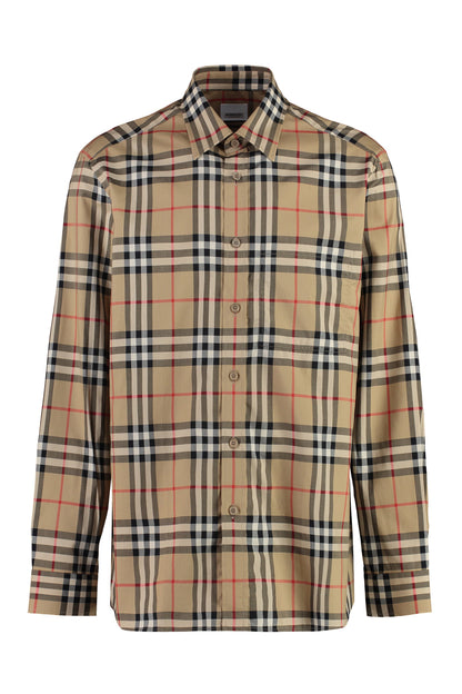 Check print cotton shirt RTW
