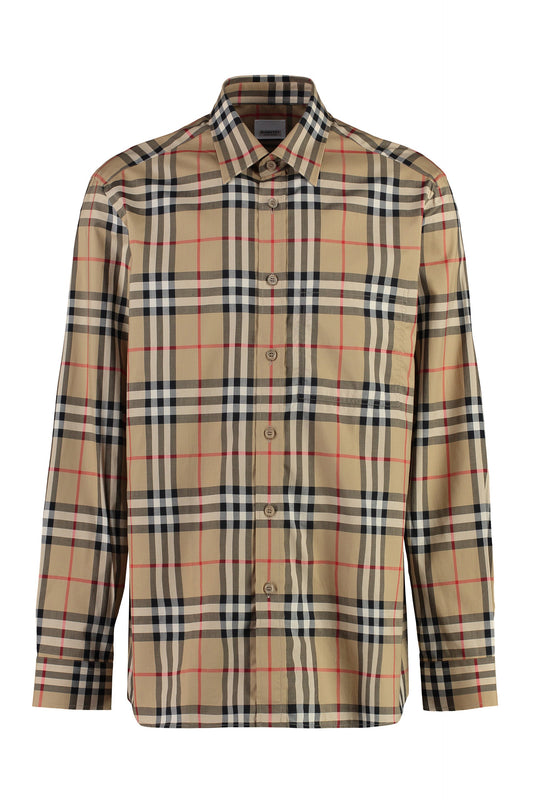Check print cotton shirt RTW