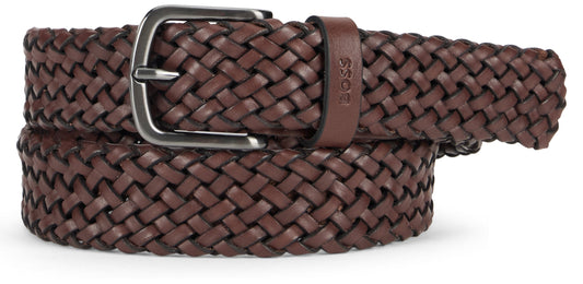 Braided leather belt ACC