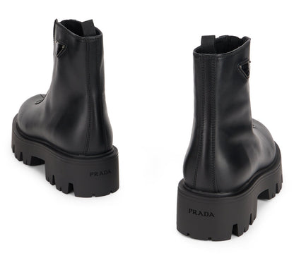 Leather boots with zipper SHOES