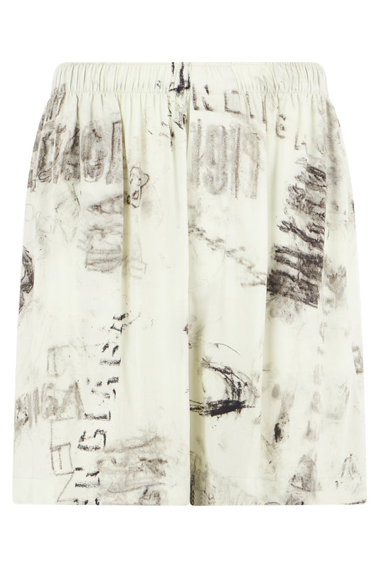 Bermuda in viscose with print RTW