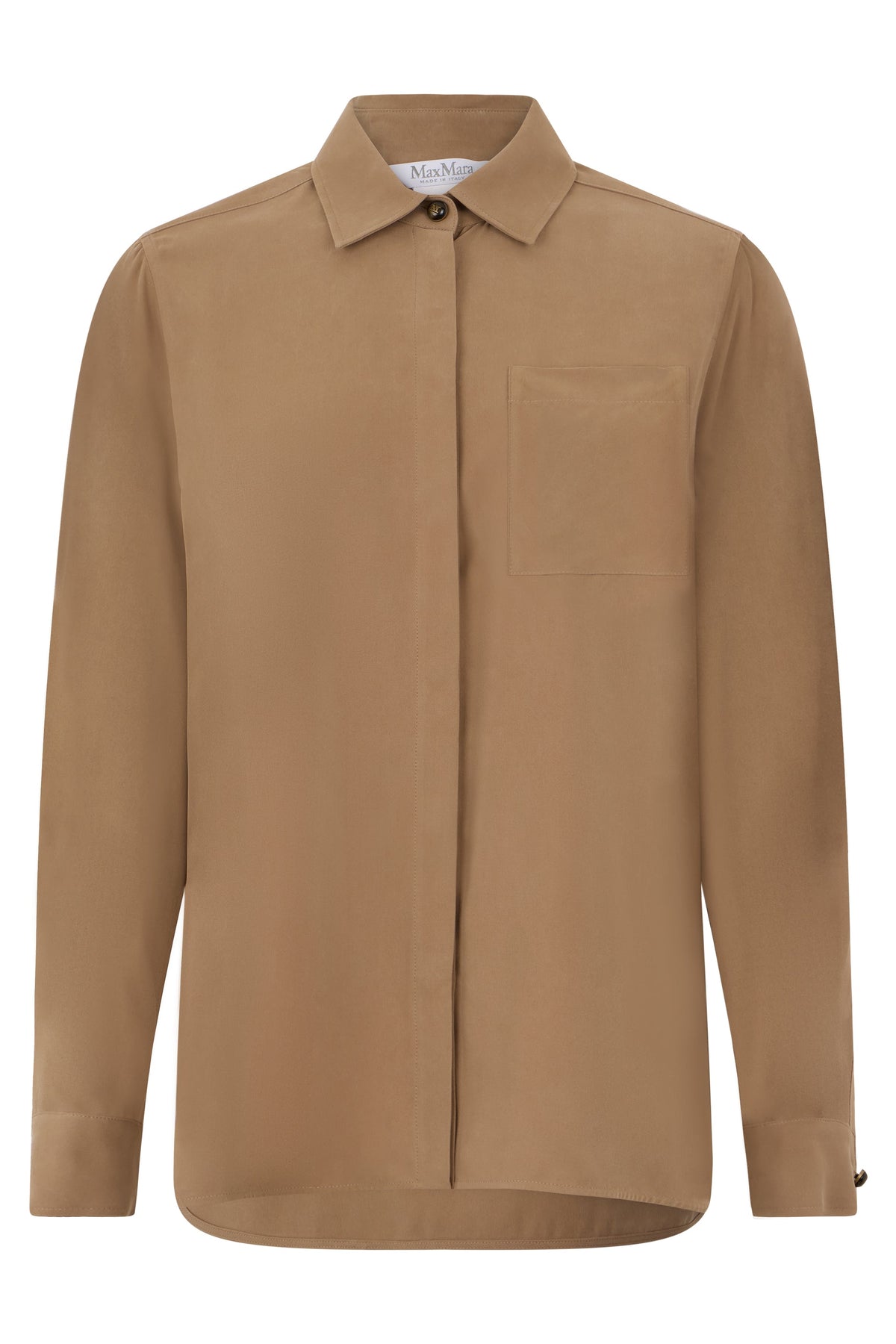 Silk shirt with pocket on chest RTW