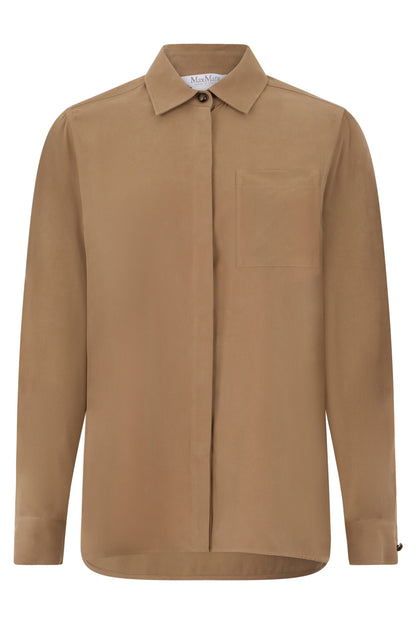 Silk shirt with pocket on chest RTW